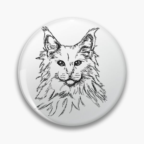 Item preview, Long Hair Cat Sketch designed and sold by ShirtPost97.