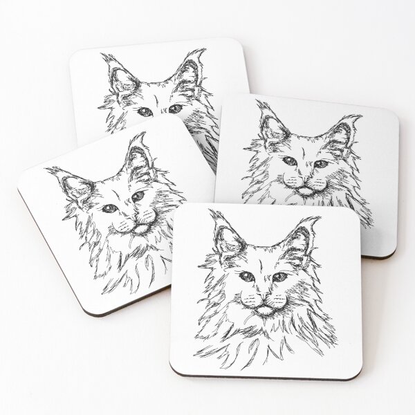 Item preview, Long Hair Cat Sketch designed and sold by ShirtPost97.