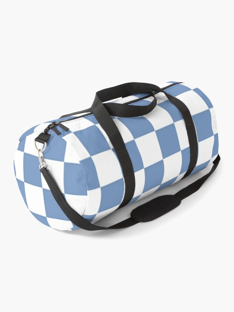 Checkered Pastel Blue and White Tote Bag for Sale by lornakay