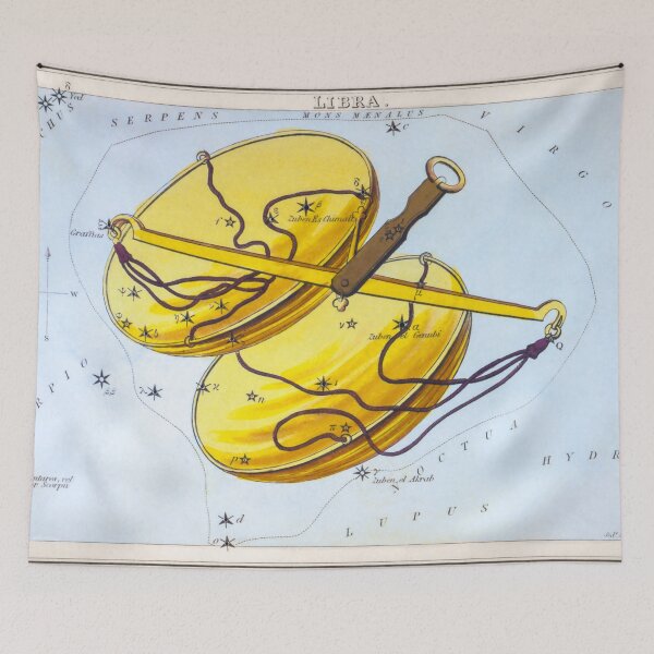 Item preview, Antique Libra Constellation Map designed and sold by VintageArchive.