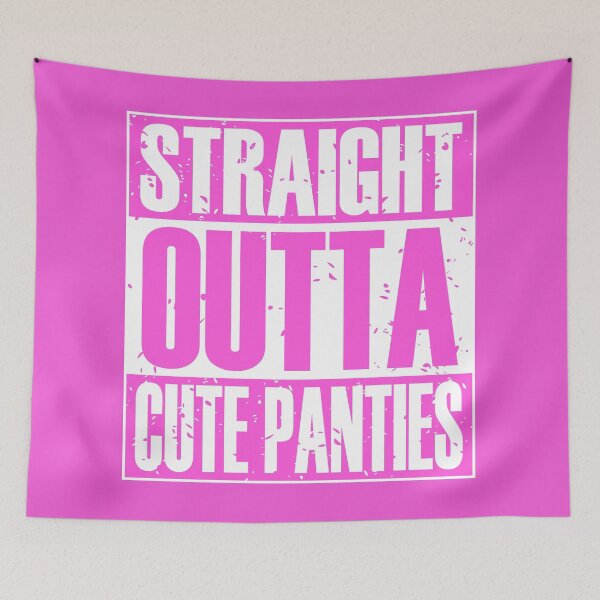 Item preview, Straight Outta Cute Panties (Pink) designed and sold by MyRedBottom.