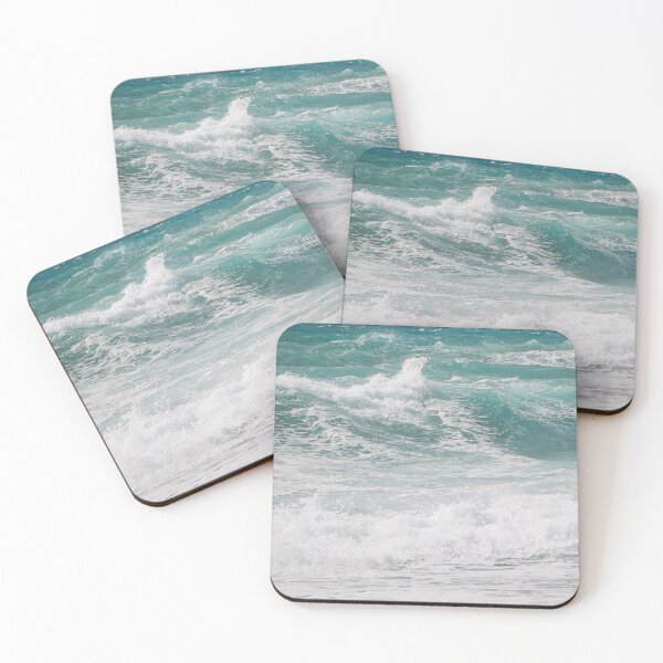 Item preview, White huge wave in the turquoise ocean designed and sold by ArnitaArnita.