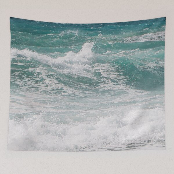 Item preview, White huge wave in the turquoise ocean designed and sold by ArnitaArnita.