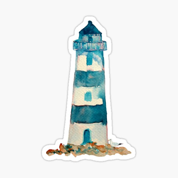Watercolor Lighthouse Sticker