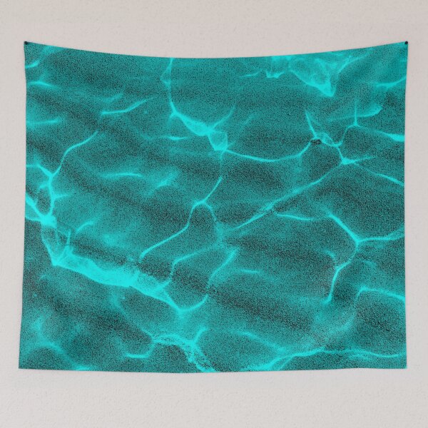 Item preview, Crystalline Sea - Warm Teal designed and sold by SilverPegasus.