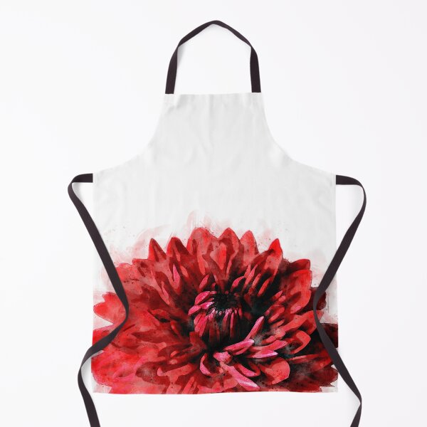 Item preview, Bold Dahlia Watercolor Crimson designed and sold by Janelle Wourms.