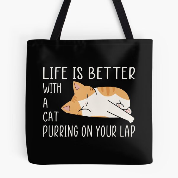 Item preview, La vida es mejor con un gato en tu regazo designed and sold by Think-Kitten.