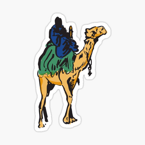 Item preview, Camel ride Touareg in sahara designed and sold by Mouhou-art.
