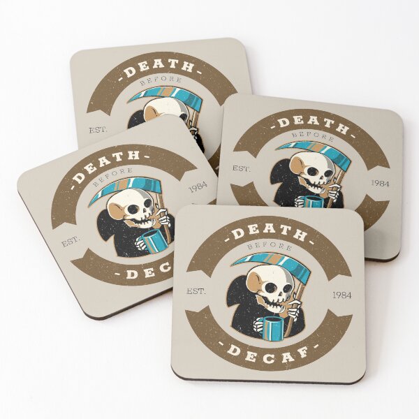 Item preview, Death Before Decaf - Embrace Your Love for Coffee with this Bold Design designed and sold by Mrunner.