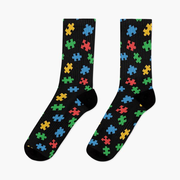 Item preview, Autism Awareness Puzzle Piece Pattern designed and sold by JustLivinLife.