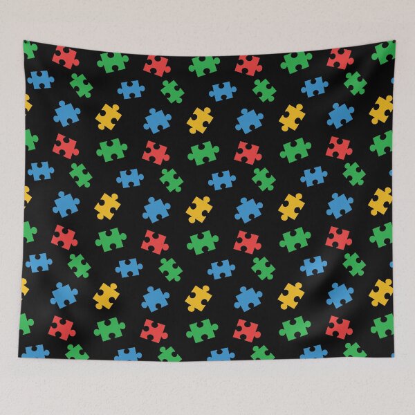 Item preview, Autism Awareness Puzzle Piece Pattern designed and sold by JustLivinLife.