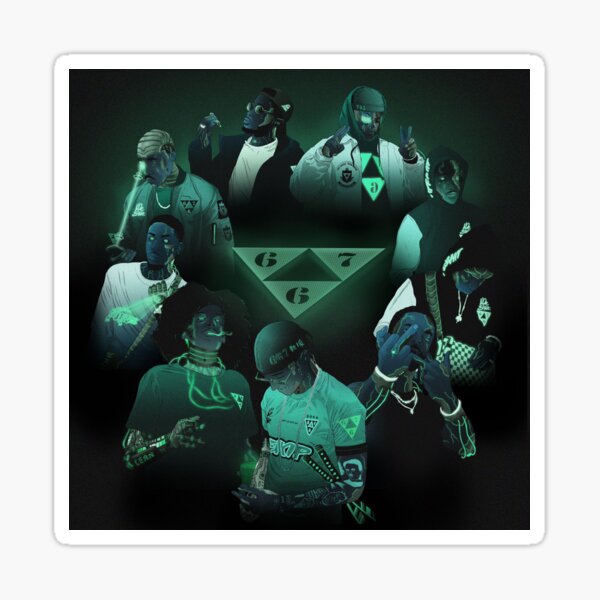 667 Crew Sticker