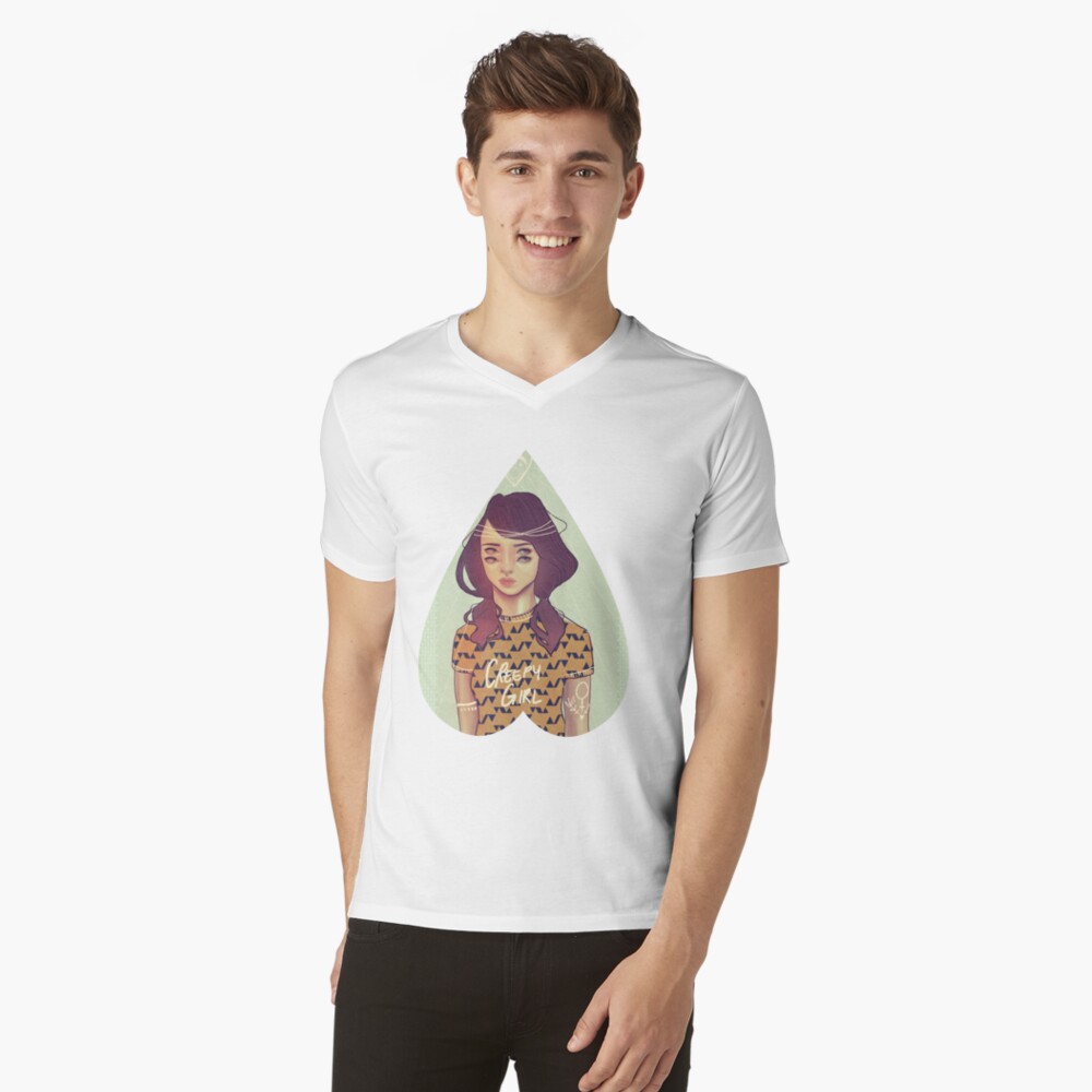 Artikel-Vorschau von T-Shirt mit V-Ausschnitt, designt und verkauft von misskatz.