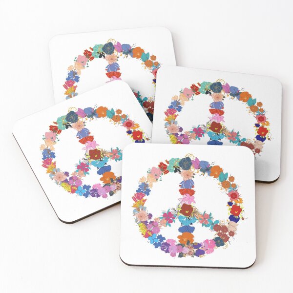 Item preview, Floral Peace Sign designed and sold by molamode.