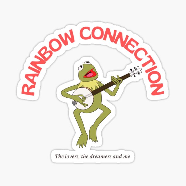 Vista previa del artículo con la obra «Conexión arco iris Kermit», diseñado y vendido por maureenarchbold.