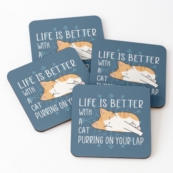 Item preview, Life is Better with a Cat Puuring on Your Lap designed and sold by Think-Kitten.