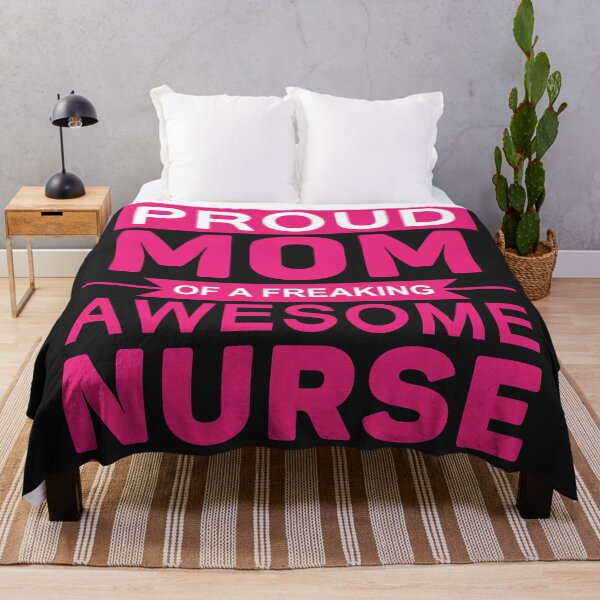 Item preview, I'm A Proud Mom of Freaking Awesome Nurse designed and sold by Mande Arts.