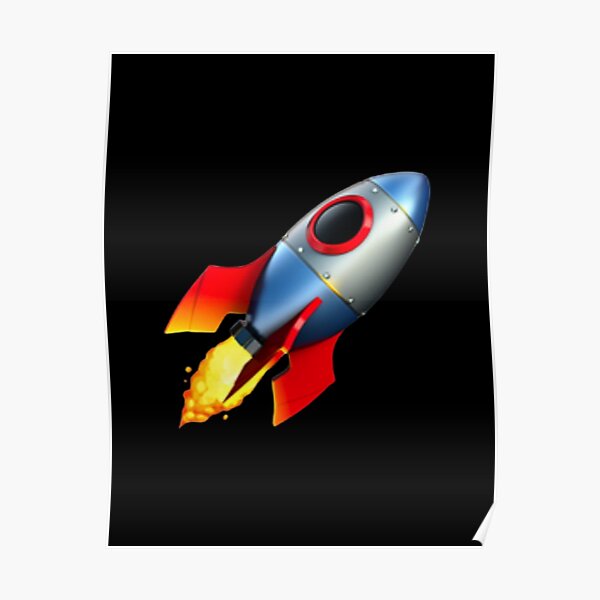 "Rocket Emoji" Poster for Sale by MarketsMake Redbubble