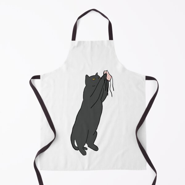 Item preview, Black cat receiving a face mask designed and sold by lawfulchaotic.