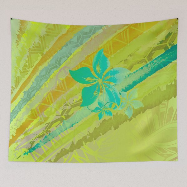 Item preview, Vintage Hawaiian Rainbow Abstract Watercolor designed and sold by sunnthreads.