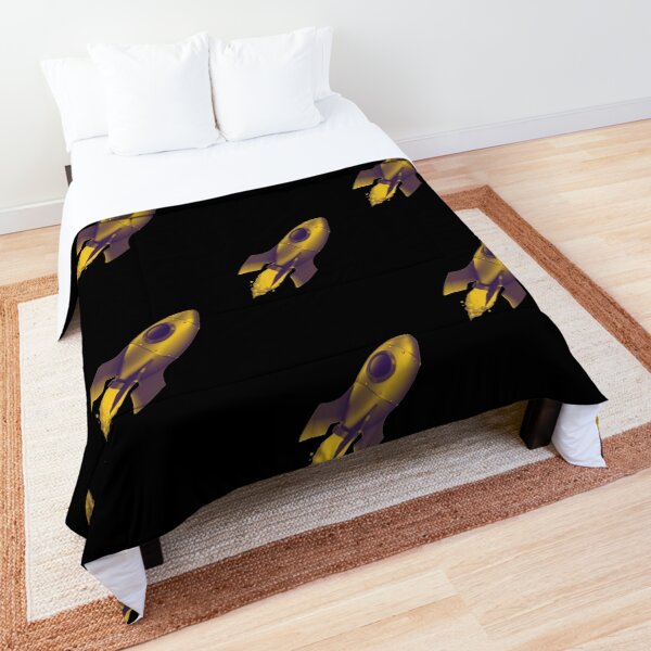 rocket ship comforter