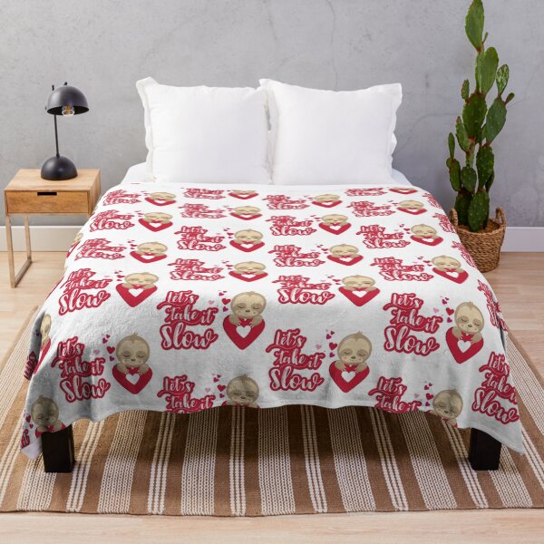 Item preview, Let's take it slow cute heart sloth designed and sold by PG Illustration.