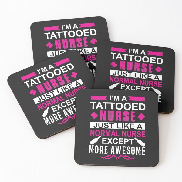 Item preview, I'm Tattooed nurse just like Normal nurse Except more Awesome designed and sold by Mande Arts.