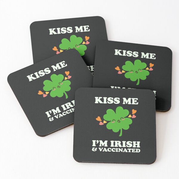 Item preview, Kiss Me I'm Irish Vaccinated Pro Vaccination Vaccine Virus Shot Jab Vax designed and sold by gkao.