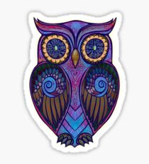 Ornate Owl 9 Sticker