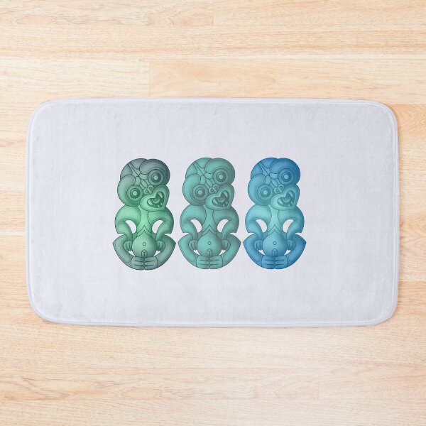 Item preview, Green and Blue Maori Hei Tiki designed and sold by Aroha Designs.