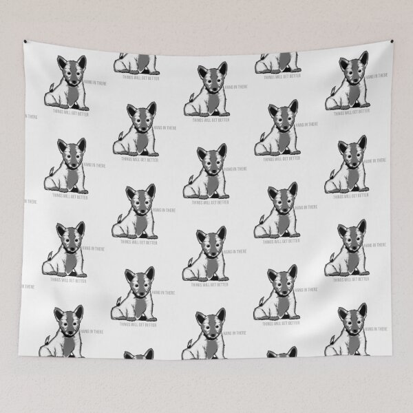 Item preview, Hang in there things will get better, dog  designed and sold by Mydogheart4you.
