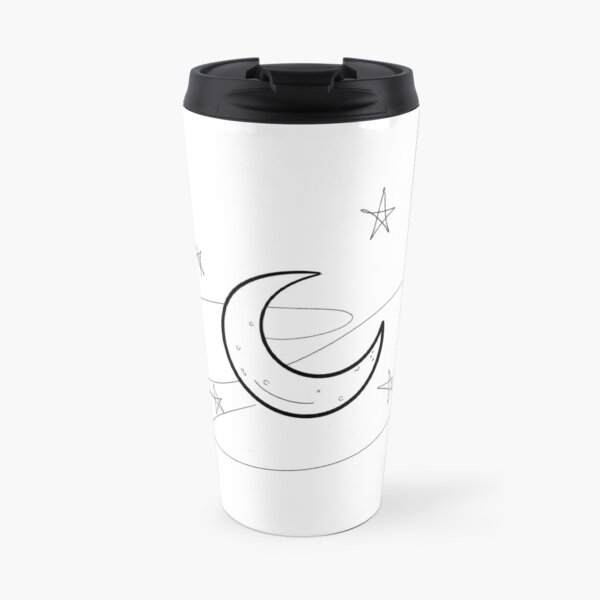Moon and stars Travel Mug
