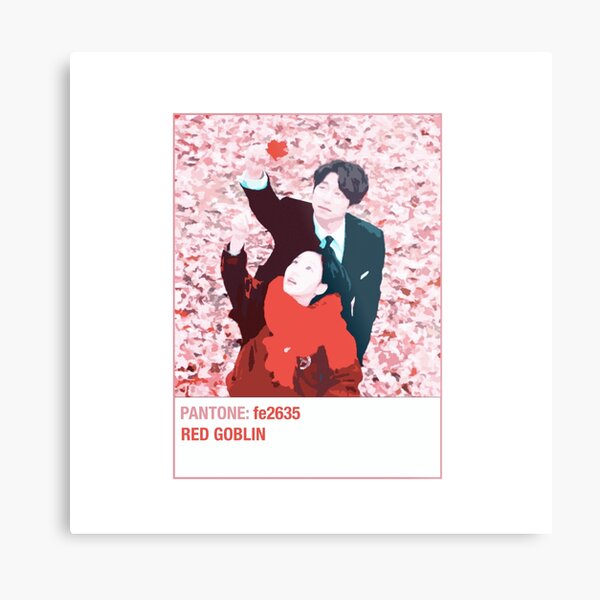 Goblin Gong Yoo Kdrama - Pantone Red Metal Print