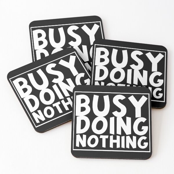 Item preview, Busy doing nothing Mask and tee-shirt designed and sold by wiggy38.