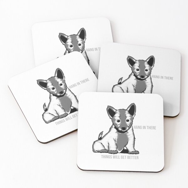 Item preview, Hang in there things will get better, dog  designed and sold by Mydogheart4you.