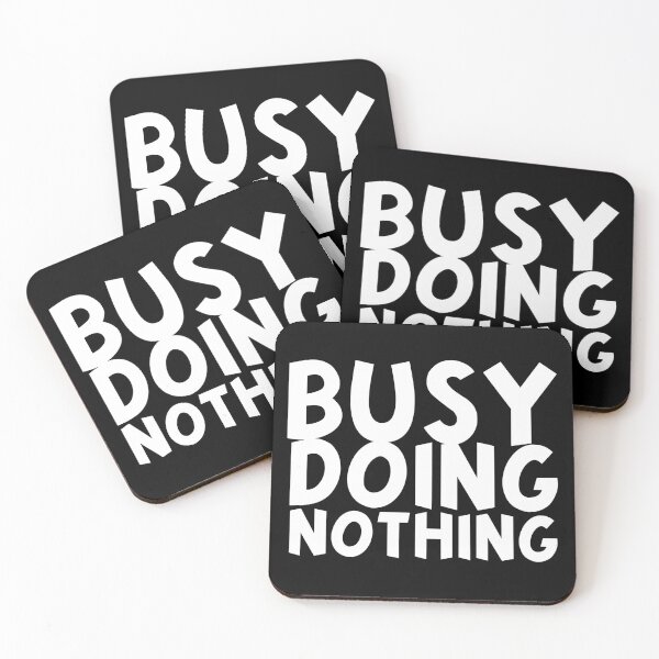 Item preview, Busy doing nothing Mask and tee-shirt designed and sold by wiggy38.