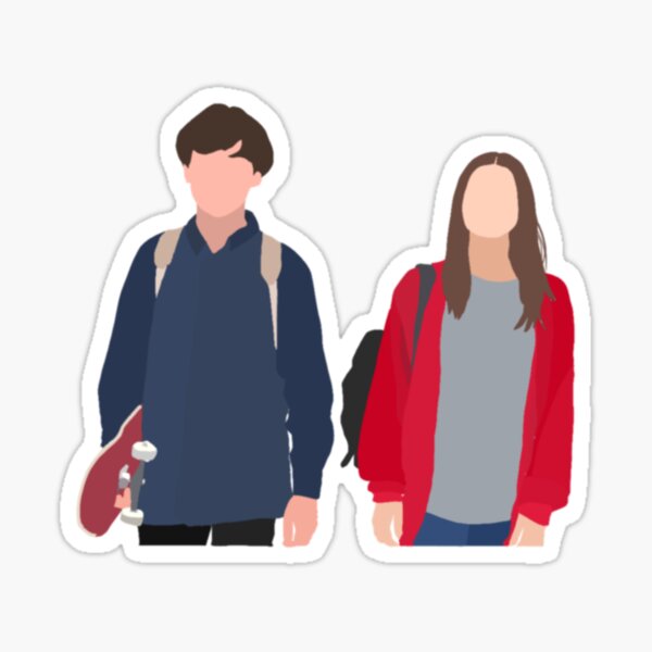 James y Alyssa Pegatina