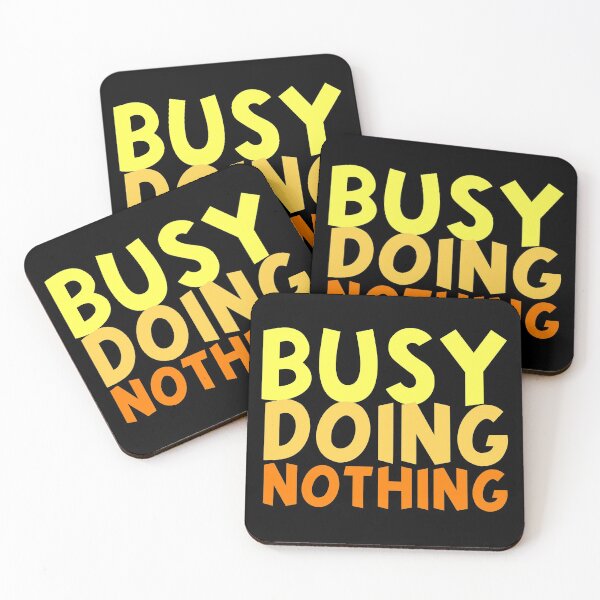 Item preview, Busy doing nothing Mask and tee-shirt designed and sold by wiggy38.
