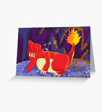 Sleeping Charmeleon Greeting Card