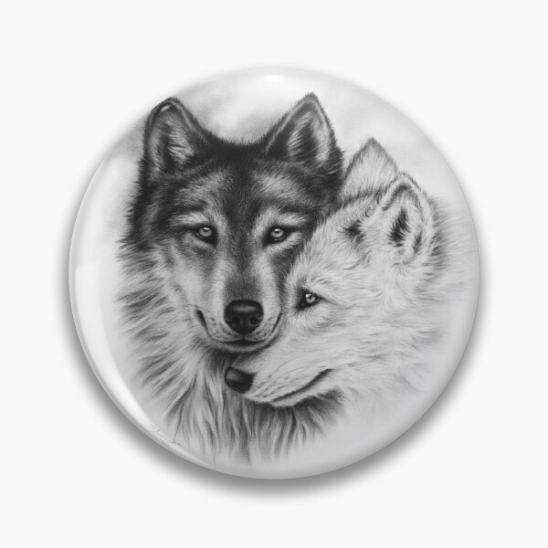 Item preview, Wolves Soulmates Wolf Couple Love designed and sold by ZindyZone.