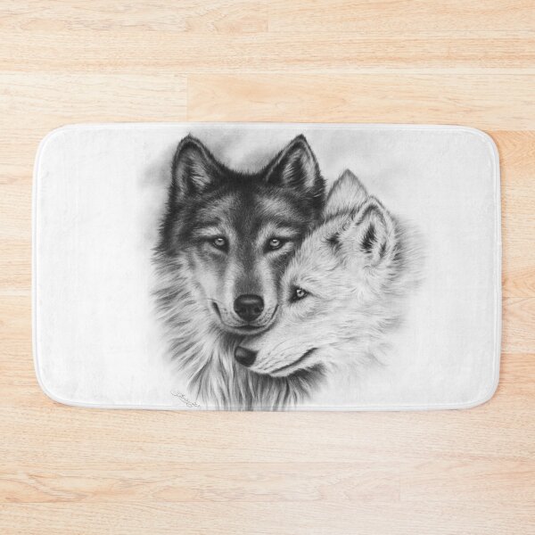 Item preview, Wolves Soulmates Wolf Couple Love designed and sold by ZindyZone.