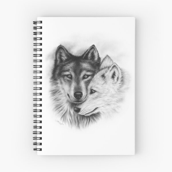 Item preview, Wolves Soulmates Wolf Couple Love designed and sold by ZindyZone.