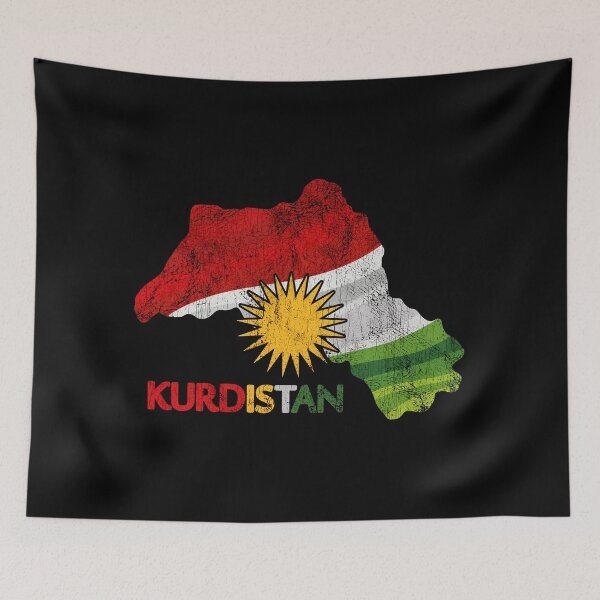 Item preview, Flag Map of Kurdistan - Map Kurdistan designed and sold by ariaarti.