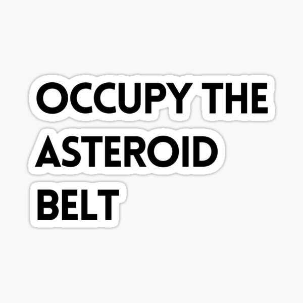 Colourful Asteroid Belt Sticker for Sale by SeeyaSpaceman