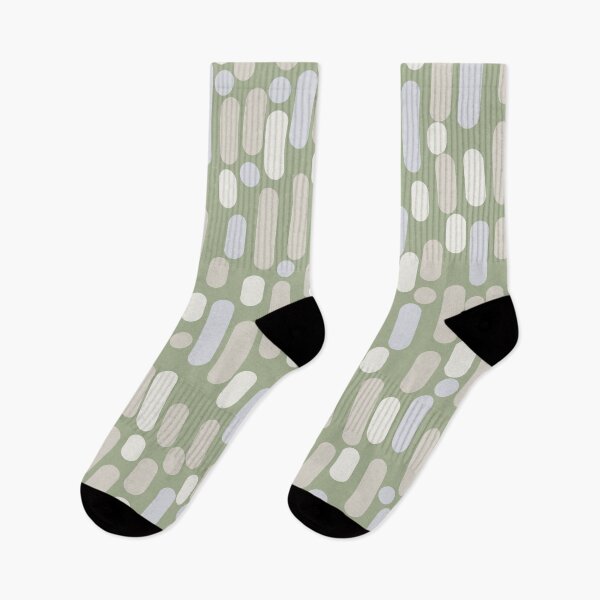 Item preview, Mid Century Modern Abstract Pattern - Morningside Heights in Sage Green, Beige, Cream, and Light Silver Grey designed and sold by kierkegaard.