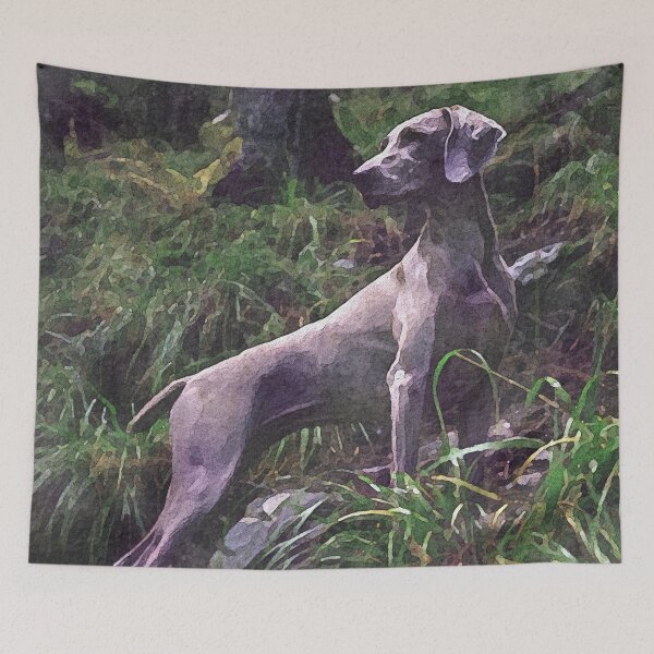 Item preview, Gray Short Haired Weimaraner designed and sold by solrevolver.