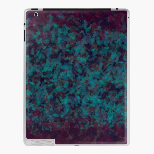Blue Green Plum Leaves iPad Skin