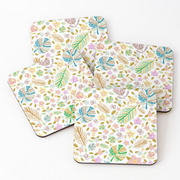 Item preview, Retro Tropical Pattern Transparent BG designed and sold by Old Urban Farmhouse Design Studio.
