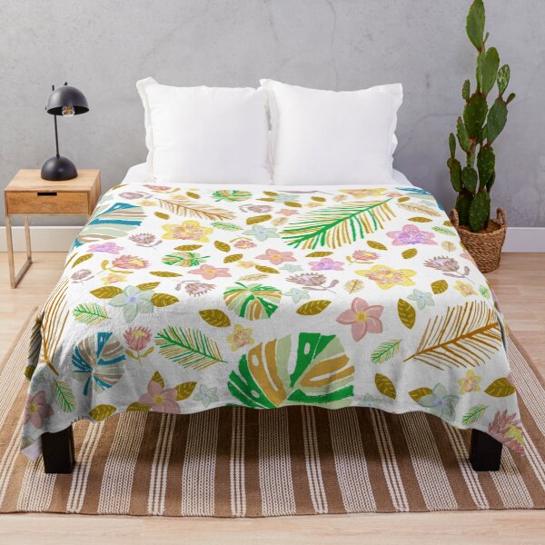 Item preview, Retro Tropical Pattern Transparent BG designed and sold by Old Urban Farmhouse Design Studio.