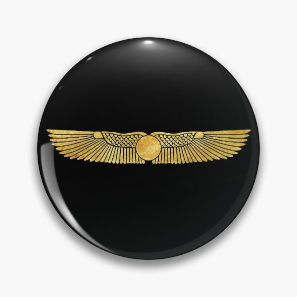 Item preview, Gold winged sundisc (on black) designed and sold by DotorEaon.